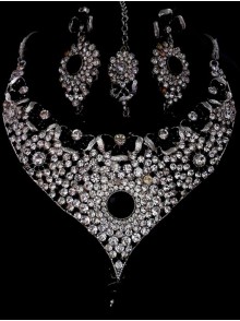 Rhodium Necklace Set